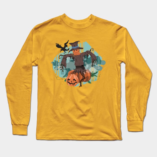 Scary Scarecrow Long Sleeve T-Shirt by PatrioTEEism